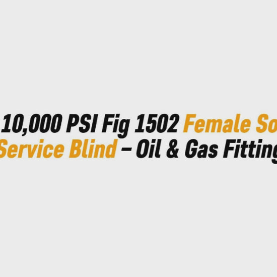 2" 10,000 PSI Fig 1502 Female Sour Service Blind – Oil & Gas Fitting
