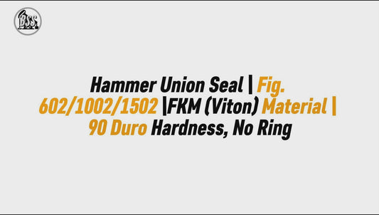 Hammer Union Seal | Fig. 602/1002/1502 | FKM (Viton) Material | 90 Duro Hardness, No Ring