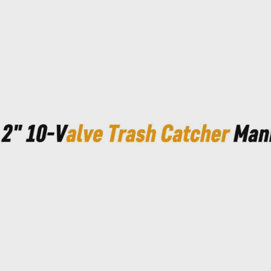 3" x 2" 10-Valve Trash Catcher Manifold