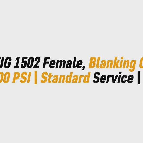 2" FIG 1502 Female, Blanking Cap, 
15000 PSI | Standard Service | NNA
