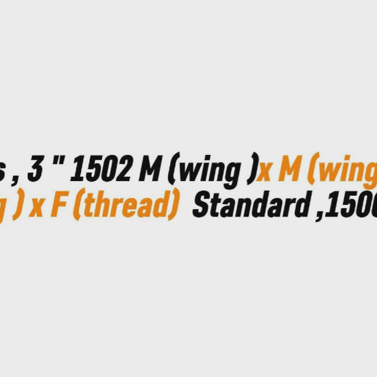 Cross , 3 " 1502 M (wing )x M (wing ) x M (wing ) x F (thread) Standard ,15000 PSI
