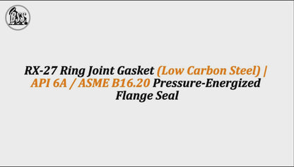 RX-27 Ring Joint Gasket (Low Carbon Steel) | API 6A / ASME B16.20 Pressure-Energized Flange Seal