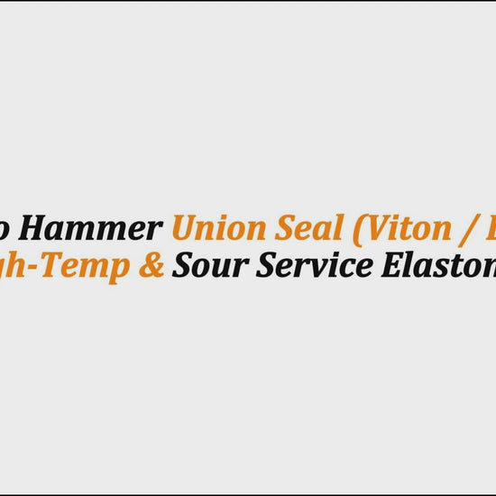 4" Weco Hammer Union Seal (Viton / Black) | High-Temp & Sour Service Elastomer