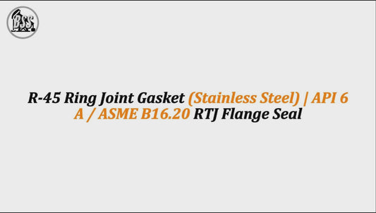 R-45 Ring Joint Gasket (Stainless Steel) | API 6A / ASME B16.20 RTJ Flange Seal