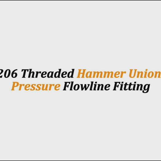 3" Fig 206 Threaded Hammer Union – Low-Pressure Flowline Fitting
