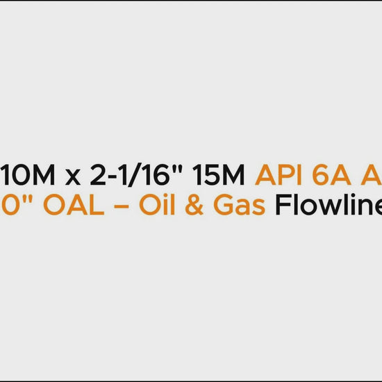3-1/16" 10M x 2-1/16" 15M API 6A Adapter Spool, 10" OAL – Oil & Gas Flowline Fitting