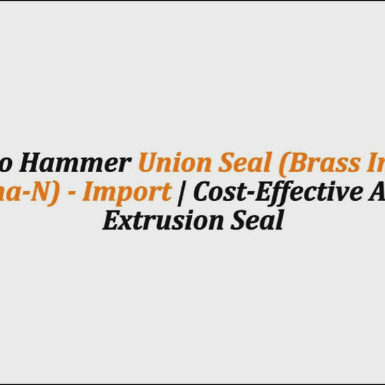 2" Weco Hammer Union Seal (Brass Insert & Buna-N) - Import | Cost-Effective Anti-Extrusion Seal