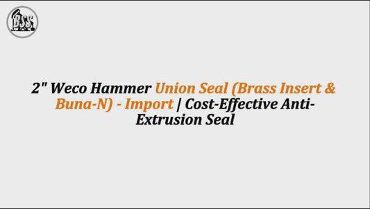 2" Weco Hammer Union Seal (Brass Insert & Buna-N) - Import | Cost-Effective Anti-Extrusion Seal