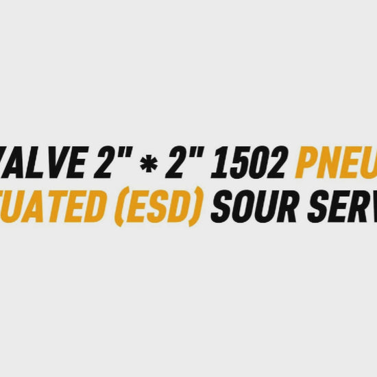 PLUG VALVE 2" * 2" 1502 PNEUMATIC ACTUATED (ESD) SOUR SERVICE