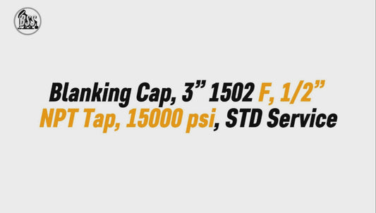 Blanking Cap, 4” 1502 F, 12” NPT Tap, 15000 psi,