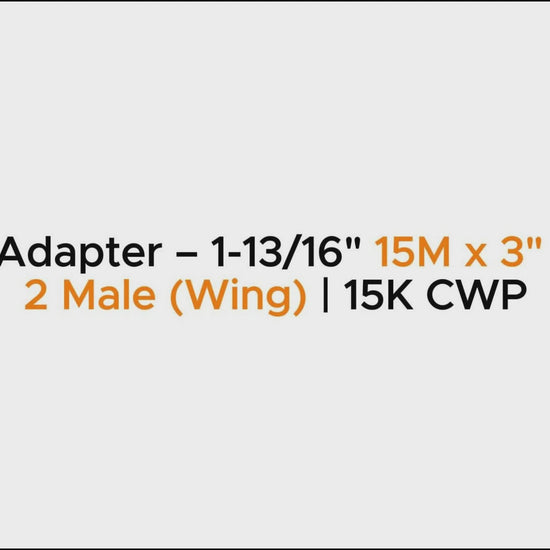Flange Adapter – 1-13/16" 15M x 3" FIG 1502 Male (Wing) | 15K CWP