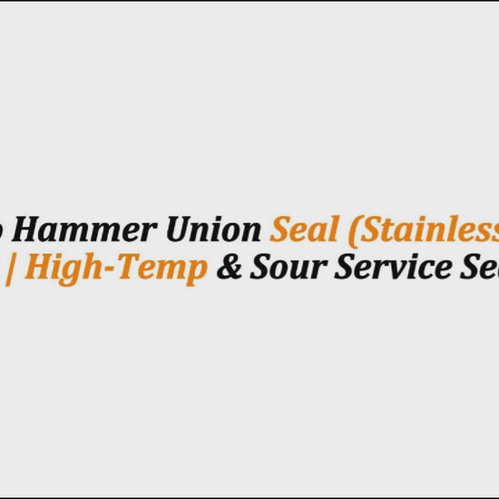 2" Weco Hammer Union Seal (Stainless Steel & Viton) | High-Temp & Sour Service Seal Ring