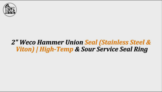 2" Weco Hammer Union Seal (Stainless Steel & Viton) | High-Temp & Sour Service Seal Ring