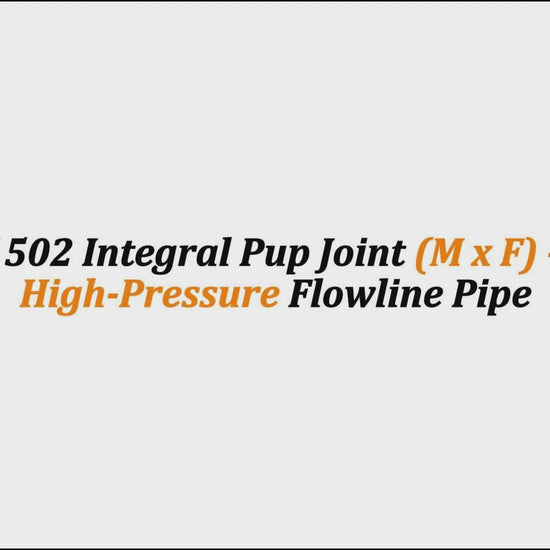 3" Fig 1502 Integral Pup Joint (M x F) – 2 FT | High-Pressure Flowline Pipe