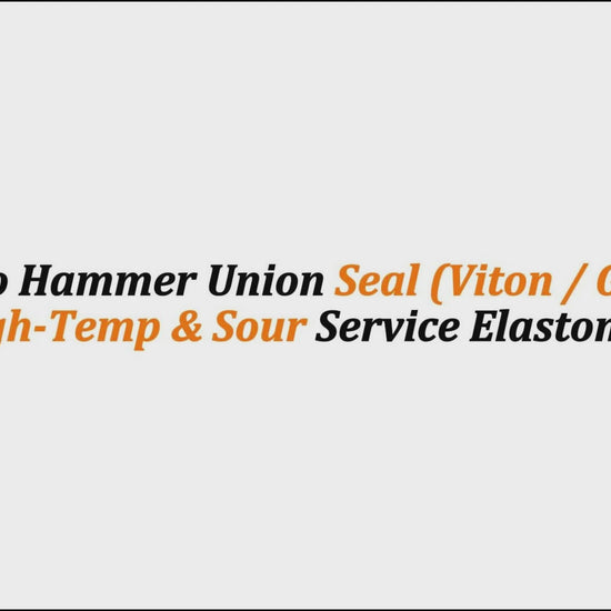 4" Weco Hammer Union Seal (Viton / Green) | High-Temp & Sour Service Elastomer