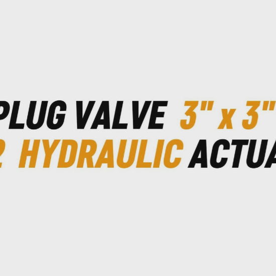 PLUG VALVE 3" * 3" 1502 HYDRAULIC ACTUATOR