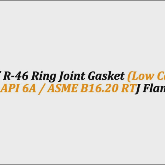 R-45 / R-46 Ring Joint Gasket (Low Carbon Steel) | API 6A / ASME B16.20 RTJ Flange Seal