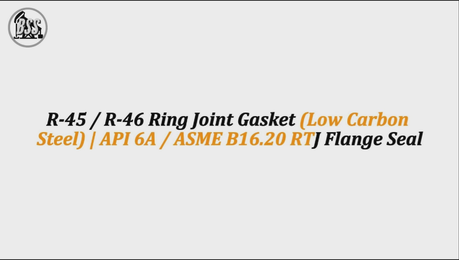 R-45 / R-46 Ring Joint Gasket (Low Carbon Steel) | API 6A / ASME B16.20 RTJ Flange Seal