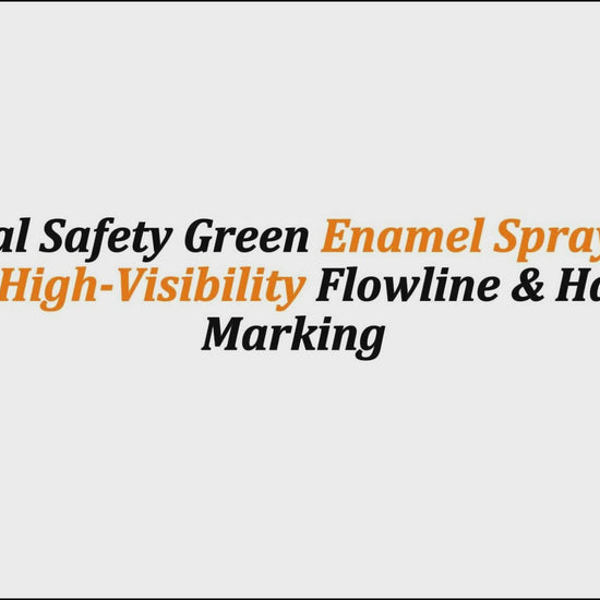 Industrial Safety Green Enamel Spray Paint (Box) | High-Visibility Flowline & Hazard Marking