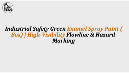 Industrial Safety Green Enamel Spray Paint (Box) | High-Visibility Flowline & Hazard Marking