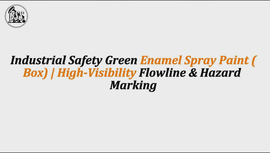 Industrial Safety Green Enamel Spray Paint (Box) | High-Visibility Flowline & Hazard Marking