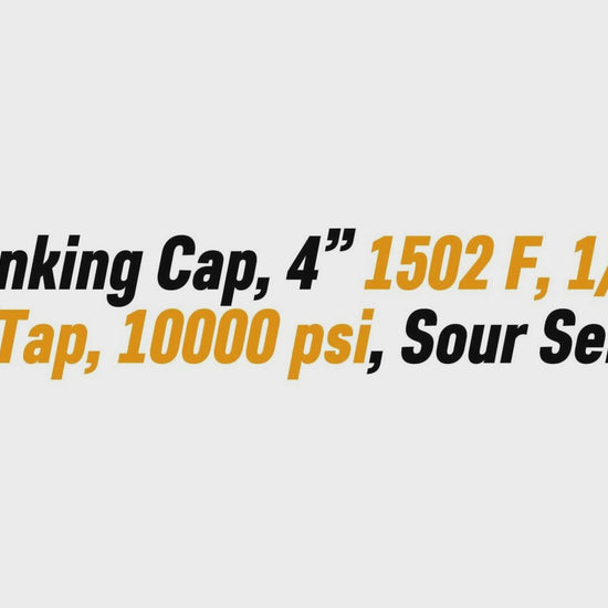 Blanking Cap, 4” 1502 F, 12” NPT Tap, 10000 psi,