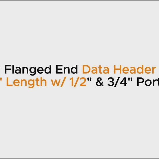 4" 150# Flanged End Data Header Spool | 4' Length w/ 1/2" & 3/4" Ports