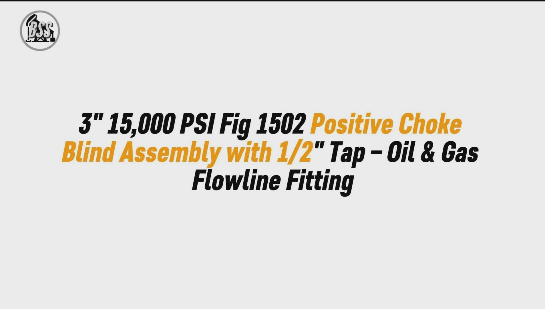 3" 15,000 PSI Fig 1502 Positive Choke Blind Assembly with 1/2" Tap – Oil & Gas Flowline Fitting