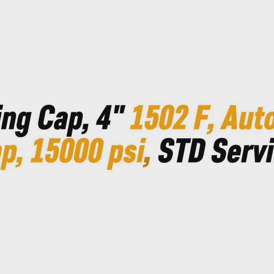 Blanking Cap, 4" 1502 F, Autoclave 
Tap, 15000 psi, STD Service