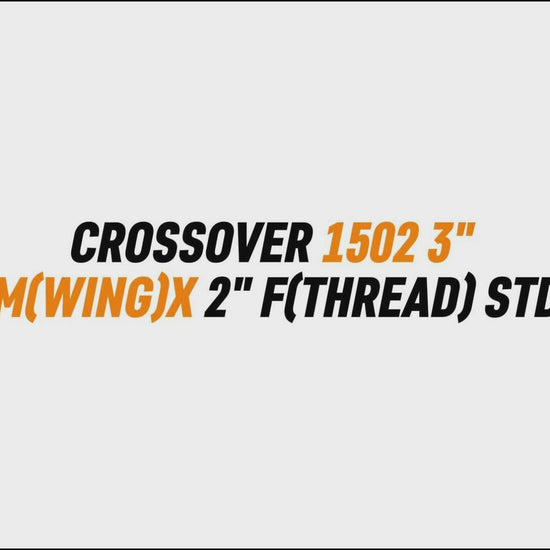 CROSSOVER 1502 3" 
M(WING)X 2" F(THREAD) STD