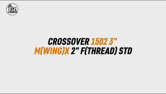 CROSSOVER 1502 3" 
M(WING)X 2" F(THREAD) STD