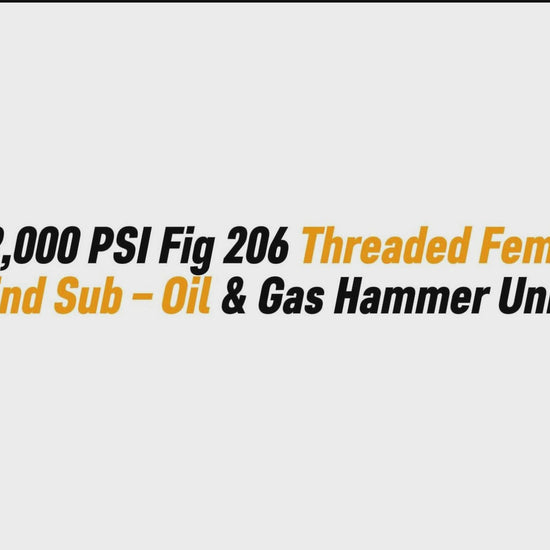 3" 2,000 PSI Fig 206 Threaded Female Blind Sub – Oil & Gas Hammer Union