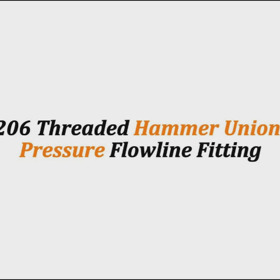 6" Fig 206 Threaded Hammer Union – Low-Pressure Flowline Fitting