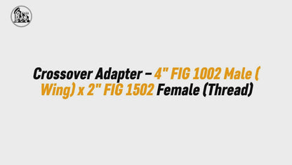 Crossover Adapter – 4 FIG 1002 Male (Wing) x 2 F

