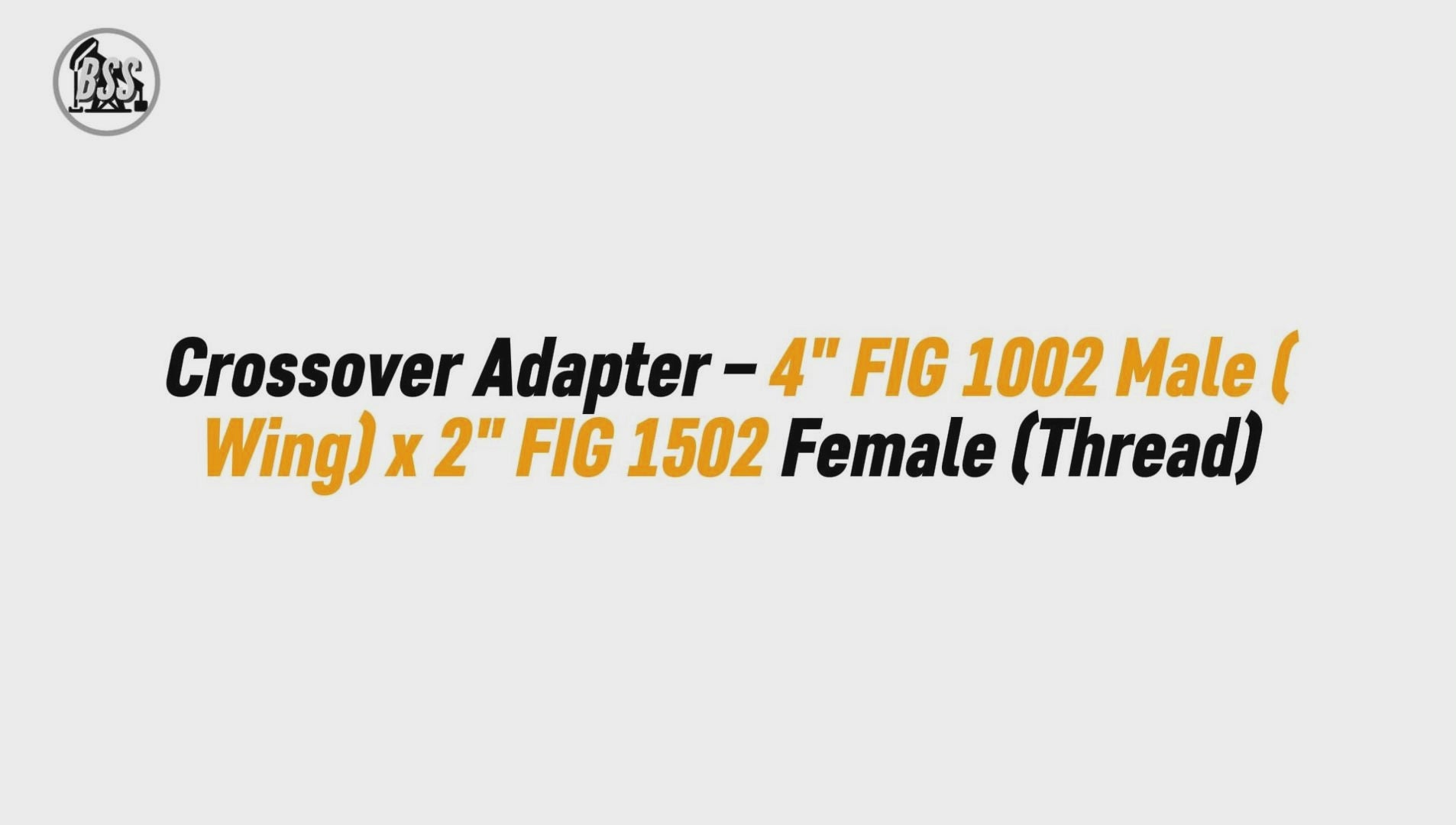 Crossover Adapter – 4 FIG 1002 Male (Wing) x 2 F

