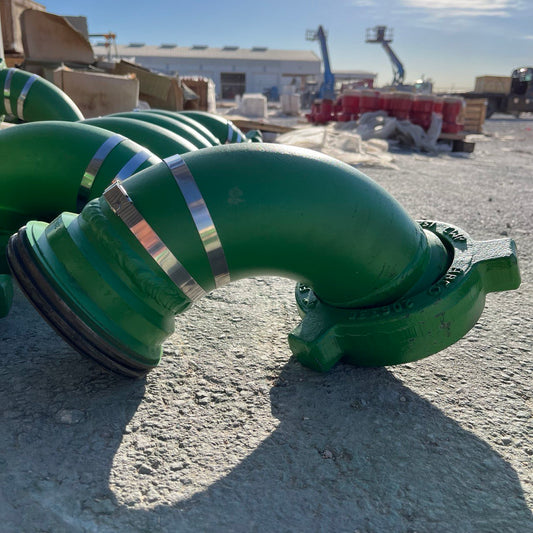 Welded Flowline Elbow – 4" FIG 206 Male (Wing) x 4" FIG 206 Female (Thread) | Butt Welded, SCH XH