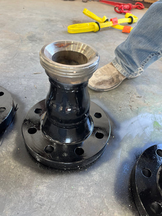4" ANSI 300# x 3" Fig 206 Female Thread Flange Adapter, Butt Welded Sch XH – Oil & Gas Flowline Fitting