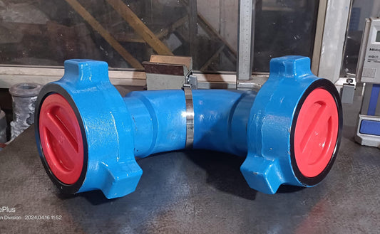 Long Sweep Elbow – 3" FIG 1502 Male (Wing) x 3" FIG 1502 Male (Wing) | Sour Service (H2S)