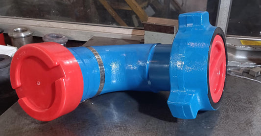 Long Sweep Elbow – 3" FIG 1502 Male (Wing) x 3" FIG 1502 Female (Thread) | Sour Service (H2S)