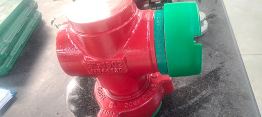 Lightweight Double Cushion Elbow – 3" FIG 1502 Male (Wing) x 3" FIG 1502 Female (Thread) | XF Model
