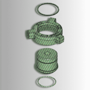 Blanking Cap, 2 206 M, 12 NPT Tap, 2000 psi, Sour Service