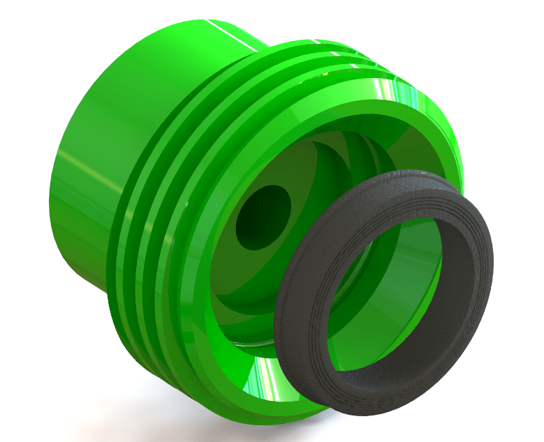 EXPLODED VIEW - BLANKING CAPS, 2_, 3_ & 4_ 1502 F WITH 1 2_ NPT TAP (SOUR)-min
