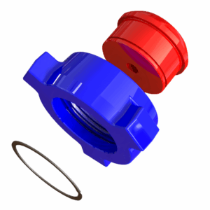 EXPLODED VIEW - BLANKING CAPS, 2_, 3_ & 4_ 1502 M WTH WING NUT & 1 2_ NPT TAP (STD)-min