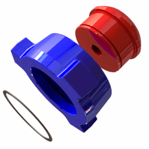 EXPLODED VIEW - BLANKING CAPS, 2_, 3_ & 4_ 1502 M WTH WING NUT & 9 16_ AUTOCLAVE (STD)-min