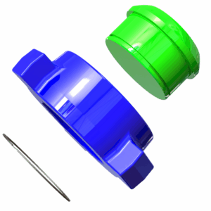 EXPLODED VIEW - BLANKING CAPS, 2_, 3_ & 4_ 1502 M WTH WING NUT (SOUR), ORIENTATION-2-min