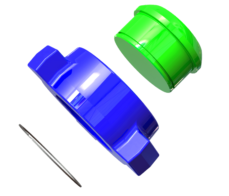 EXPLODED VIEW - BLANKING CAPS, 2_, 3_ & 4_ 1502 M WTH WING NUT (SOUR), ORIENTATION-2-min