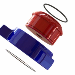 EXPLODED VIEW - BLANKING CAPS, 2_, 3_ & 4_ 206 M WTH WING NUT & 1 2_ NPT TAP (STD)-min