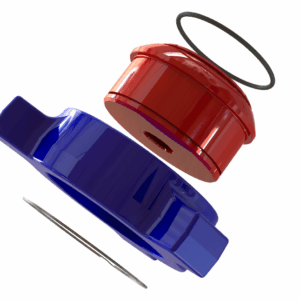 EXPLODED VIEW - BLANKING CAPS, 2_, 3_ & 4_ 206 M WTH WING NUT & 9 16_ AUTOCLAVE (STD)-min