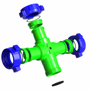 Exploded View - Cross 2_, 3_ & 4_ 1502 MMMF WITH 1 2_ NPT TAP (SOUR)-min