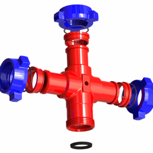 Exploded View - Cross 2_, 3_ & 4_ 1502 MMMF WITH 1 2_ NPT TAP (STD)-min